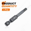 sourcing map Flat Hex Head Screwdriver Bits H4 (4mm) Magnetic