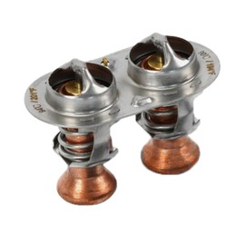 Engine Coolant Thermostat with Gasket Compatible with Ford 2011 2012 2013 2014 2015 2016 F150 F250 F350 F450 6.7L Power Stroke 91℃ 93℃