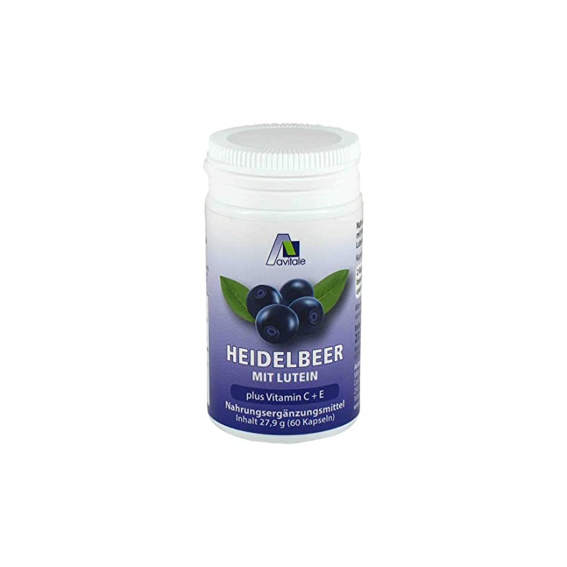 Avitale Blueberry Capsules + Lutein + Vit.C + E, Pack