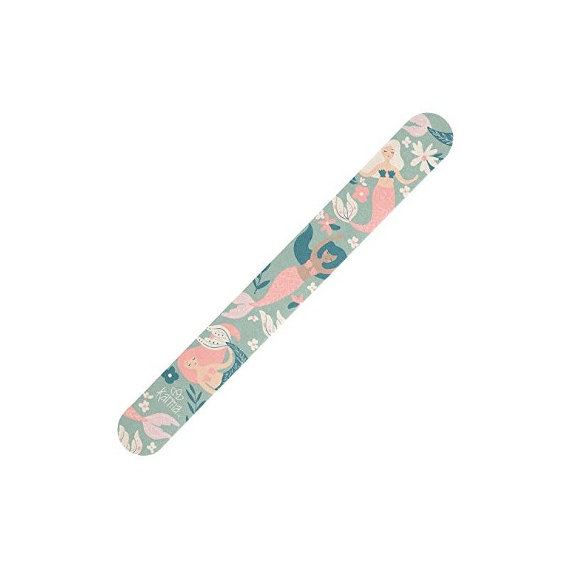 Karma, Colorful Emery Board Double-Sided, 180/120 Grit Nail Files, Mermaid