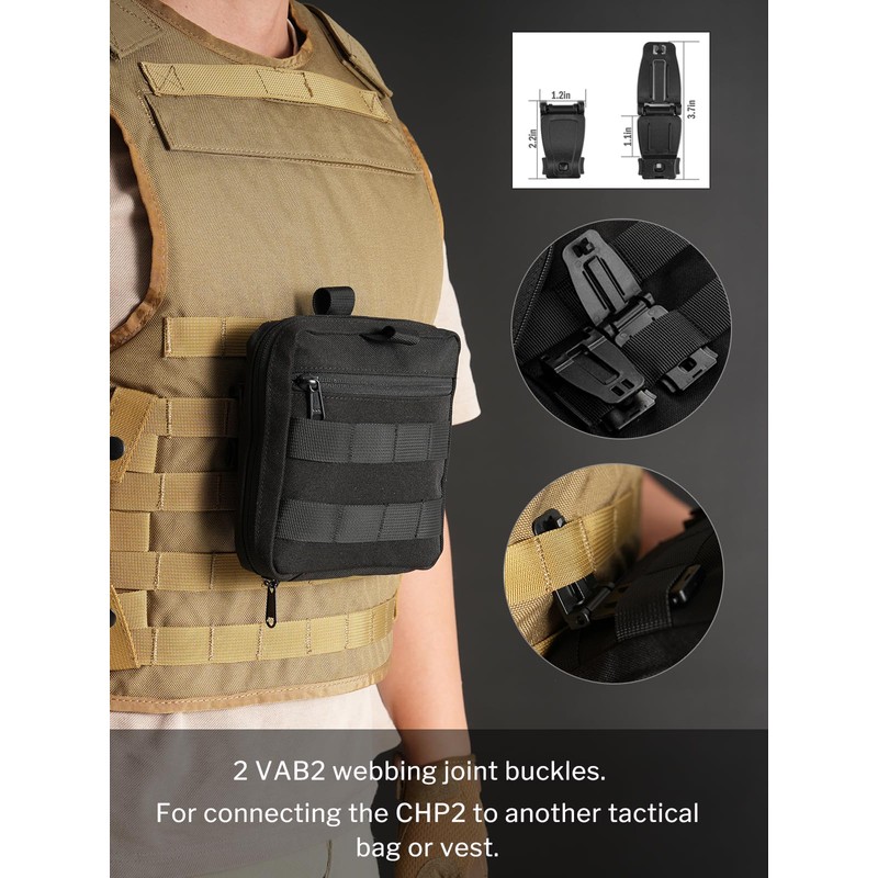 VIPERADE CHP2 Molle Tactical Bag, EDC Pouch, Tactical Molle Bags,