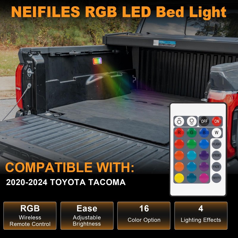 NEIFILES RGB LED Truck Bed Light Cargo Area Lights Compatible