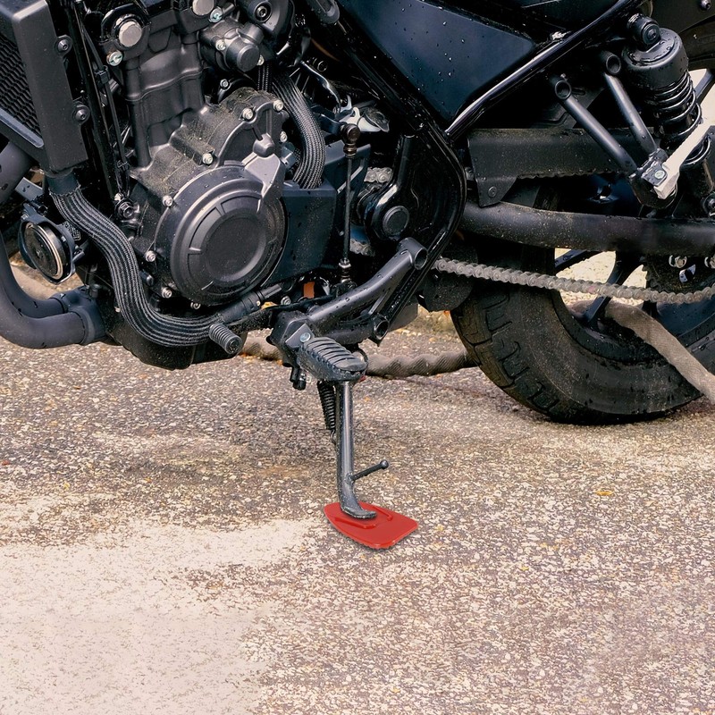 F FIERCE CYCLE Motorcycle Kickstand Pad Support Plate Parking Stand