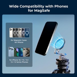 SMALLRIG - Soporte de metal para teléfono con placa base para estándar Arca, compatible con DJI RS 4 Mini, soporte para smartphone con soporte de zapato fría, soporte de trípode para teléfono para