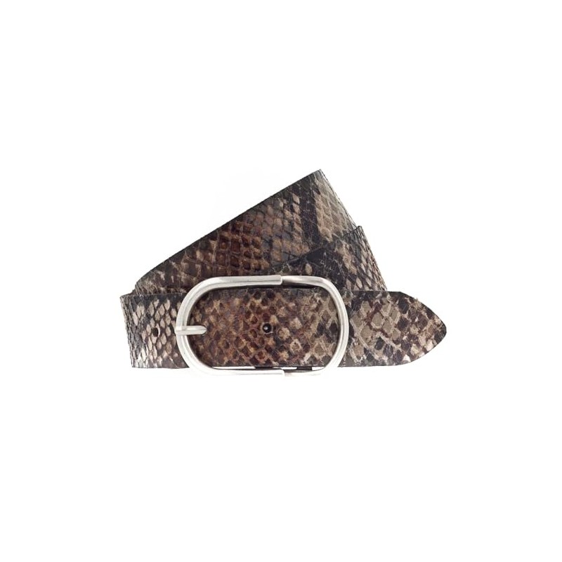 Vanzetti Women's Leather Belt with Snake Print 30 mm Leather