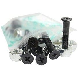 Standard Phillips Head Black Skateboard 1" Mounting Hardware Set