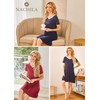 NACHILA Nightgowns for Women-Viscose Made from Bamboo, Soft Sleepshirts Short