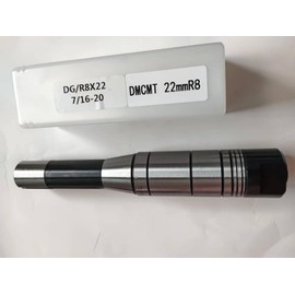 DMCMT 22mm R8 Shank Saw Blade Stem Short Axis Milling Bed Mandrel Bracket for 22mm Gear Cutter/Face Mill/Split Saw