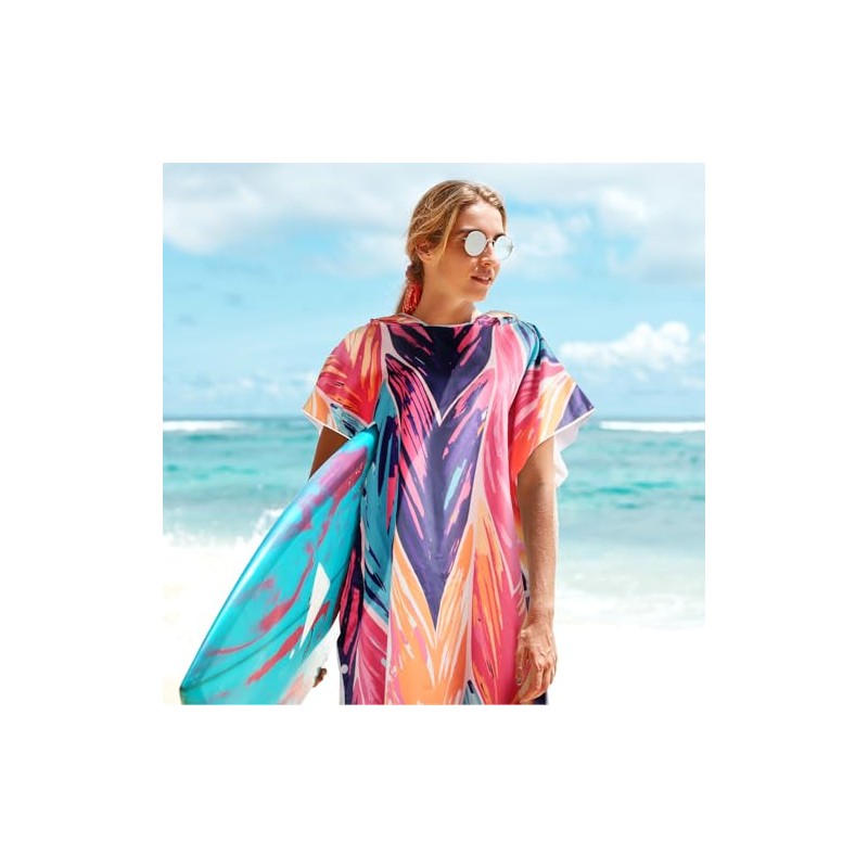 Poncho de Playa, Toalla de Playa con Capucha, Poncho de