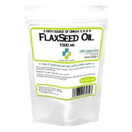 Lindens Flaxseed Oil 1000mg 90 Capsules Omega 3 6 9 Flax Linseed Oil Quality