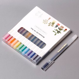 GLUKTUS 0.5mm Gel Pen Fine Point Colorful Pens for Journaling,12 Color Journal Pens Smooth Writing Colored Pens,Assorted Colors, Pack of 12