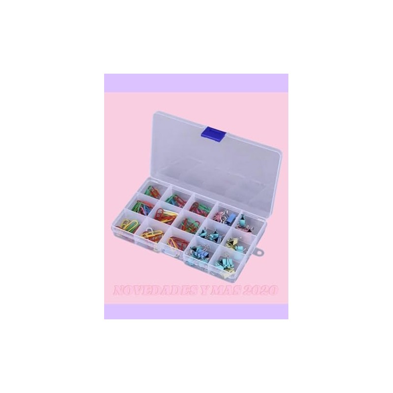 6 Piezas Caja Organizadora de15 divisiones Para Decoración De Uñas