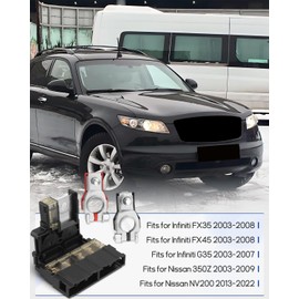 ANODZU 24380-79913 Battery Fuse and 24340-7F000 Positive Battery Terminal Clamp, Fit for Nissan 350Z 2003-2009 NV200 2013-2022 Fit for Infiniti FX35 FX45 2003-2008 G35 2003-2007