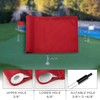 KINGTOP Golf Flag 8x6 Inch - Plain Red, 420D Nylon,