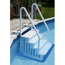 Poolzilla Swimming Pool Ladder Mat - 36" x 48" - Premium Protective Non-Slip Pad for Pool Steps and Liner - Compatible with Poolzilla Pool Step Ladder and Blue Torrent Antigua Easy Pool Step Ladder