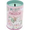 GRUSS & CO Money Box Unicorn Motif, Metal Tin with
