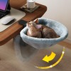 JUNSPOW Cat Desk Bed - One-Click Folding,Sunken Design & Space-Saving