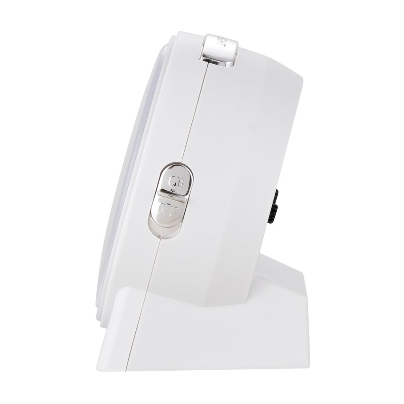 4.3" No Ticking Analog Alarm Clock,Silent Readable for Seniors,Easy to