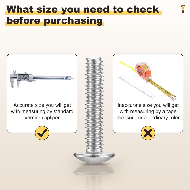 METALLIXITY Machine Screws Phillips Head(M4-0.7x30) 50Pcs, 304 Stainless Steel Round