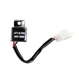 Indicator Relay, 2-Pin 12 V Motorcycle LED Indicator Relay, Universal Flasher Relay, Waterproof, Frequency Control, Max 150 W, Load Independent Flasher Relay for Motorcycles Indicators