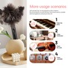 Retractable Feather Duster-Genuine Ostrich Feathers,Anti-Static,Reusable Eco-Friendly Handheld Cleaning for Keyboard,Home,Car,Office(10
