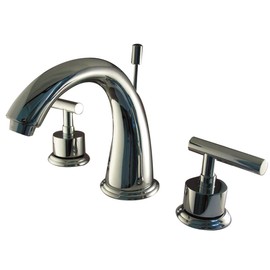Kingston Brass KS2961CML Concord 8-Inch Widespread Lavatory Faucet with Brass Pop-Up, Polished Chrome