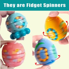 DOCOMIN Egg Octopus Fidget Toys Fidget Spinners Pack Magic Bean Cubes for Kids Adult Puzzle Cubes Spinning Top Sensory Toy Relax Therapy Stress Relief & Anti-Anxiety Decompression Toys