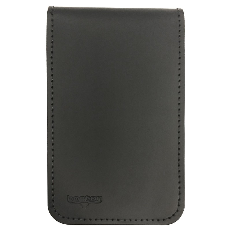 Boston Leather Memo Pad Cover & Holder, 3 x 5