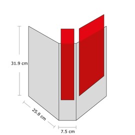 Falken Plastic Presentation Ring Binder, DIN A4, White