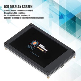 banapoy 3.5 inch IPS USB Mini Screen, USB IPS LCD Screen Display Monitor HDMI Screen Display Subscreen for, USB AIDA64