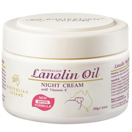 Australian Lanolin Cream 250g Moisturiser for Dry Skin, Cracked & Damaged Skin- Face & Body Moisturiser Night Cream Australian Creams