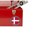2 x 10cm Copenhagen Denmark Flag Vinyl Sticker Laptop Car