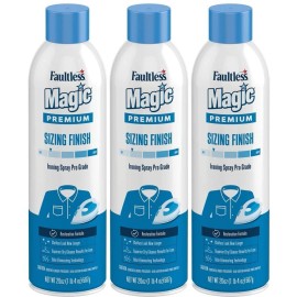 Magic Sizing Ironing Spray 20oz Pack of 3 Textile Deodorizer Fresh Clean Scent