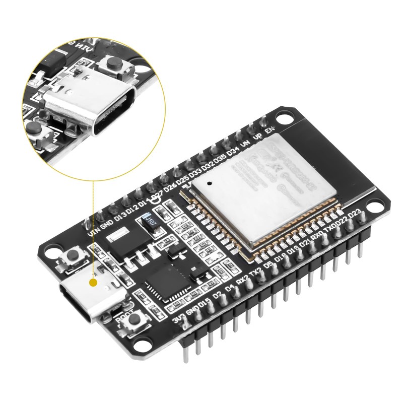 ESP32 USB C with CP2102 Chip ESP32 NodeMCU 2.4 GHz