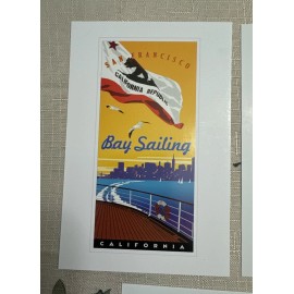 Greenhauscards Vintage Greenhaus Postcards SF Collection; Cable Car, Golden Gate & Bay Sailing