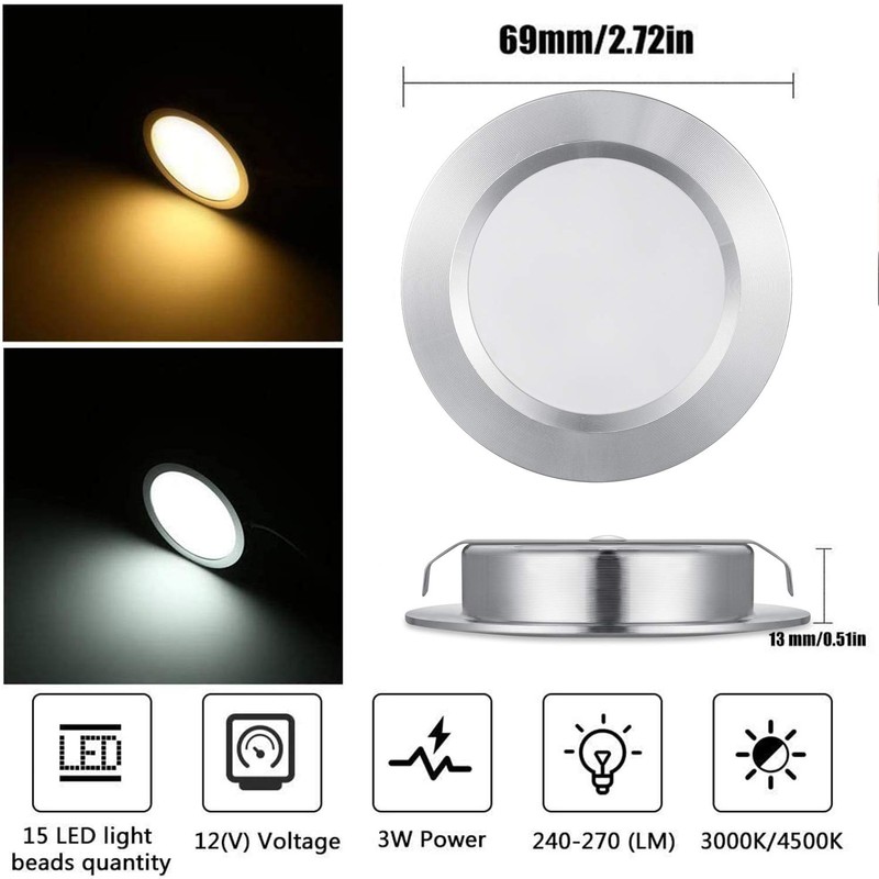 Megrezo 12 Volt Led Lights for RV Boat Trailer Camper