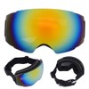 Outdoor Magnet Double Layer Antifog Skiing Goggles for Climbing Snowboardinggolden