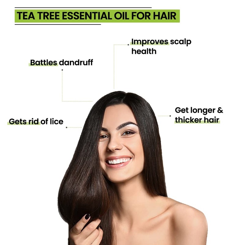 Rey Naturals Tea Tree Essential Oil for Skin, Hair and