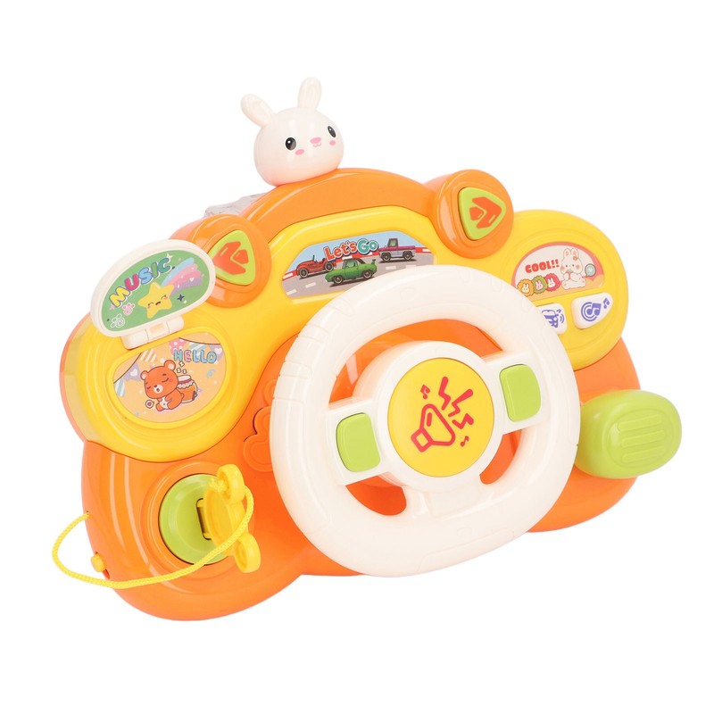 Baby Steering Wheel Toy Multifuntional Lighting Effects Educational Musical Steering