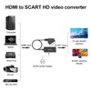 HDMI to SCART Converter With HDMI Cable, 1080P HD Adapter,