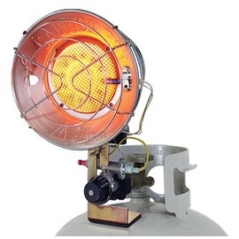 Tank-Top Propane Heater, 15,000-BTU