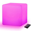 Mr.Go 12-inch Rechargeable Magic LED Light Cube Stool with Remote