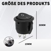 Pack of 5 Toggle Switch 12 V, Rocker Switch 12