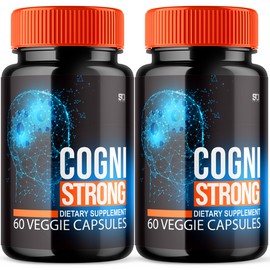 Cognistrong (2 Pack) Cogni Strong Pills, CogniStrong  Brain Health Nootropic (120 Capsules)