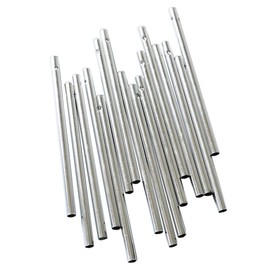 YEJI 30PCS, 5 Different Length, Empty Tubes, Silver Tone Color Wind Chime Tubes for Home Garden Outdoor Hanging Decorations
