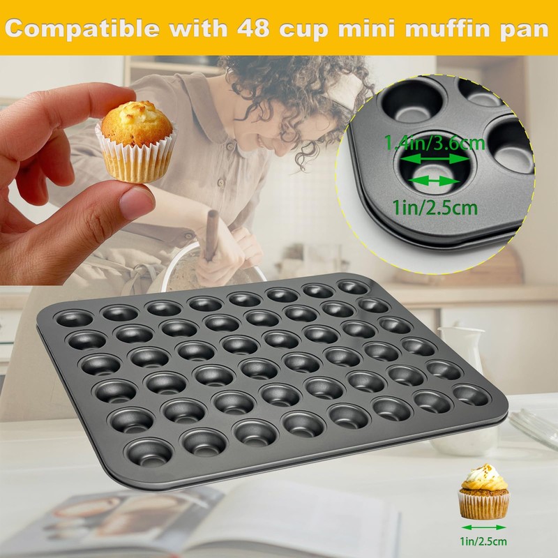 1000 Pcs 1 Inch Mini Muffin Liners,Muffin Liner for Baking