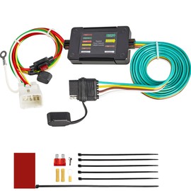 Oyviny Custom 4 Pin Trailer Wiring Harness for Select 2009-2024 Subaru Ascent/Crosstrek/Forester/Outback Factory Tow Package Required for Installation, Pure Copper Vehicle-Side 4 Way Trailer Wire