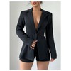 SweatyRocks Women's 2 Piece Outfits Long Sleeve Button Blazer and