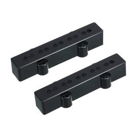 PATIKIL Bass Pickup Cover 100/103mm Neck/Bridge for 5 String Bass Guitar Instrument Parts Black 1 Set