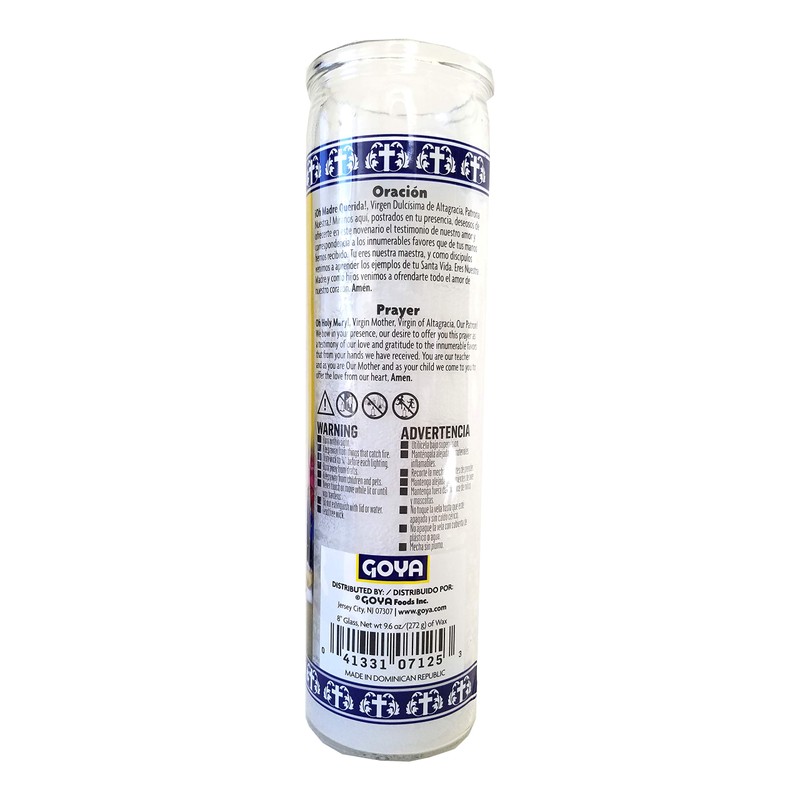 Our Lady of Altagracia (Nuestra Senora de Altagracia) Devotional Candle